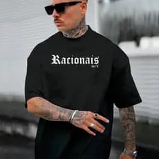 Camiseta Logo Racionais Grupo Rap Mcs Hip Hop Mano Album Integrantes