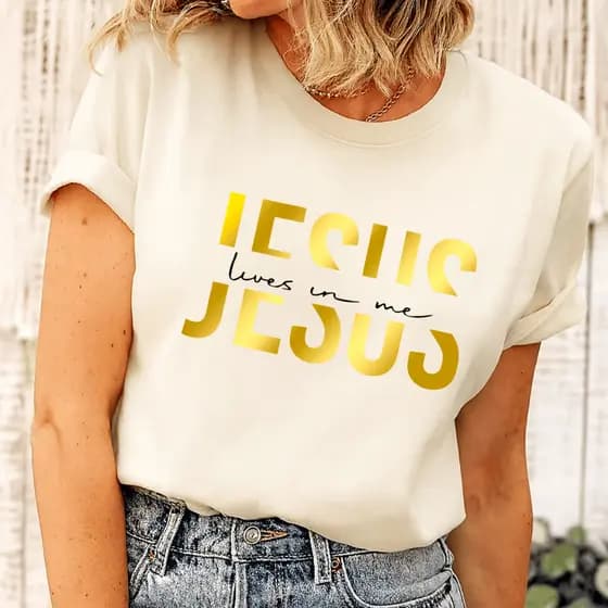 Camiseta Blusa Jesus Cristo Moda Evangélica Feminina Gospel 100% Algodão