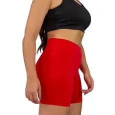 Shortinho Curto Legging Academia Caminhada Praia Lazer Yoga Suplex Cintura Alta Fitness