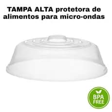 Tampa Alta Protetora Para Microondas Super Resistente livre de BPA