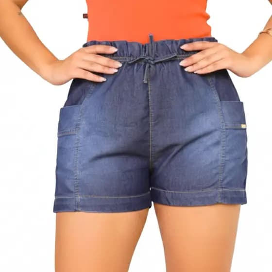 Short feminino soltinho, praia dia a dia, casual, Bermuda feminina básica casa elegante linda