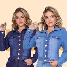 jaqueta jeans feminina jaqueta jeans de botão jaqueta feminina blusão feminino Westem jeans