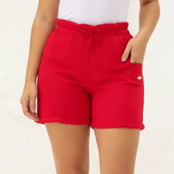 Shorts de alfaiataria feminino, bermudinha soltinha feminina, casual, praia, dia a dia moda feminina