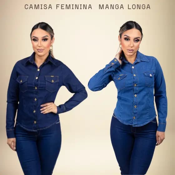 Camisa feminina de manga longa, blusa soltinha de manga ,casual, e confortável