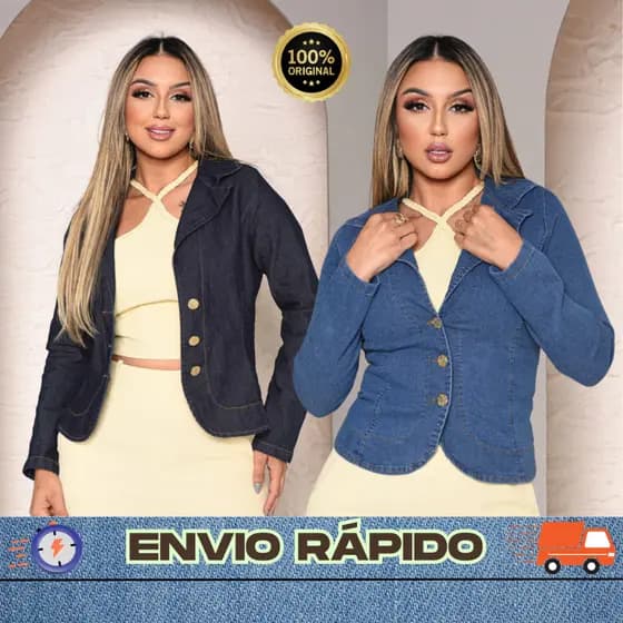 jaqueta feminina jeans, blazer jeans feminino social, casado feminino confortável
