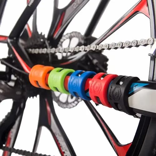 Kit Protetor de Quadro e Corrente Bike Resistente Fácil Instalação Anti Risco e Impacto 4 Peças Alta Durabilidade