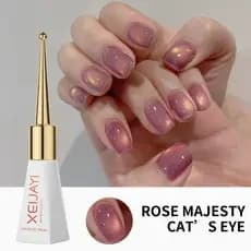 1pc 10ml Olho De Gato Gel Polonês Magnético Esmalte Holográfico Rosa Verniz Para Arte Do Prego DIY-Sem Vara Magnética In