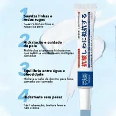 Creme facial com retinol, antienvelhecimento, antirrugas, melhora linhas finas.
