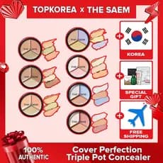 the SAEM Cover Perfection Triple Pot Concealer 7 Cores TOPKOREA Envio De kroea