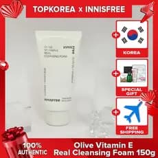 Espuma De Limpeza Real INNISFREE Olive Vitamin E 150g TOPKOREA Envio Da Coreia