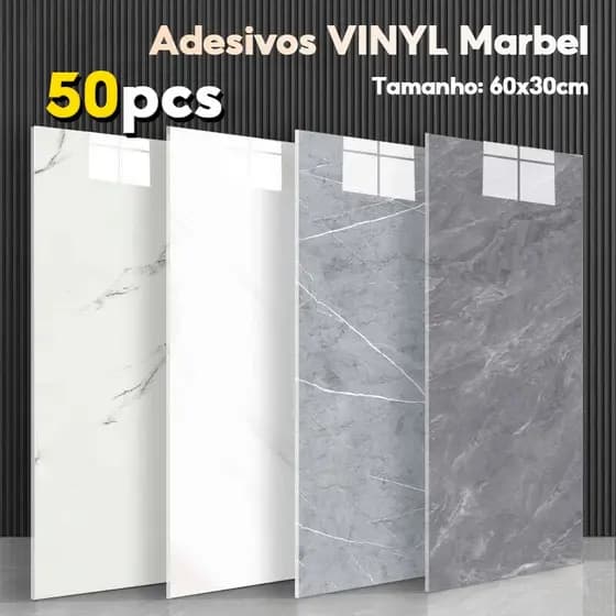 9 ㎡/KIT 50 Placa Adesiva 3d Mármore De Parede Relevo Lavável 30cm X 60cm Autocolante Decoração Quarto