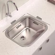 tanque inox 44*44/55*45cm escovado c/ valvula e sifao Aplicação cozinha e varanda e banheiro