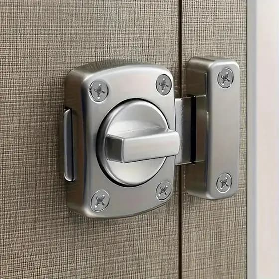 Fechaduras Trava De Segurança liga de zinco Porta Aço Inox Tranca Anti Roubo Fácil instalação