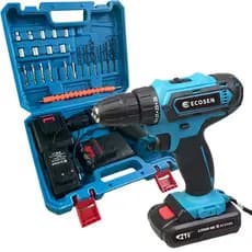 21V Parafusadeira Furadeira Sem Fio Impacto 2 Bateria Maleta 28N/M