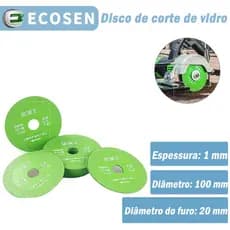 Disco para cortar vidro TNT Brutus de 100mm e Furo de 20mm para esmerilhadeiras e serras mármores de qualquer marca