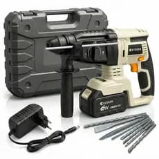 21V Martelete Furadeira rompedor eletrico profissional Martelo de impacto Rompedor  2 Bateria