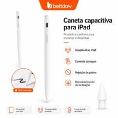 BETTDOW Capacitivo Stylus Atração Magnética Reconhecimento De Inclinação De Alta Sensibilidade Para iPad Gen 6/7/8/9/10