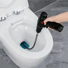 Desentupidor De Esgoto Vaso Sanitário Ralo De Banheiro Adaptador Para Parafusadeira/Furadeira