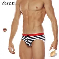 Cuecas Ocas Masculinas Sungas Com Listras Coloridas Copo Simples E Moda 24157