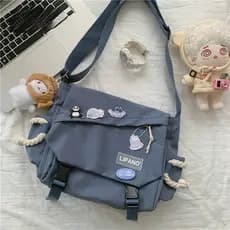 Saco Louco De Grande Capacidade De Nylon Ao Ombro/Coreano/Harajuku/Retro/Da Coréia