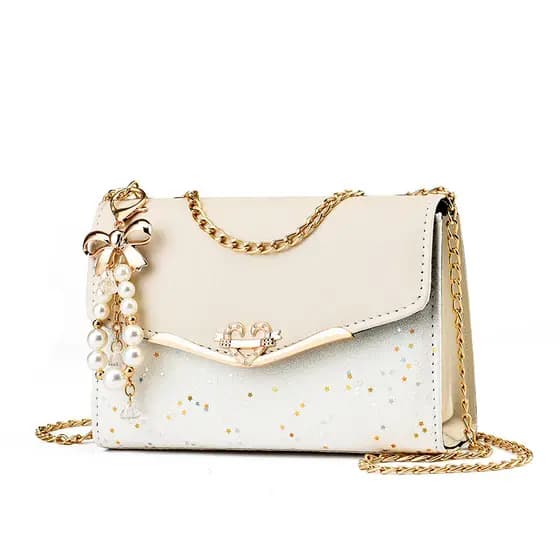 CHENXIAOHONG Bolsa Feminina com Corrente | 6 Estilos Brilhantes, Bolsa de Ombro ou Bolsa Transversal Versátil