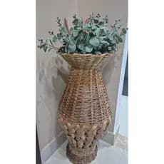 Vaso Jarra Jarro Garrafa De Bambu Decoração M 60cm