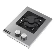 Cooktop Embutir Fogão Industrial Gás 1 Boca Dupla Aço Inox Fast Gourmet Gás