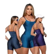 Macacão fitness Premium kit com 3 conjuntos