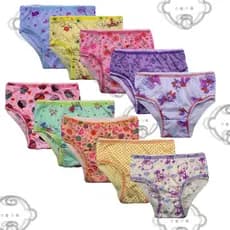 Kit 10 calcinhas infantil menina para criança