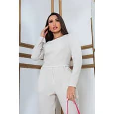 Conjunto alfateria feminino social calça e blusa  plus size   cintura alta  linho wed leg