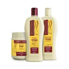 Kit Tutano Bio Extratus Shampoo, Condicionador e Banho de Creme - 500mL Ceramidas, Força e Maciez