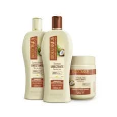 Kit Umectante Coco  Bio Extratus Óleo de Coco ( Shampoo, Condicionador e Banho de Creme 500gr)