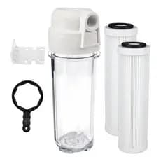 Filtro Água Caixa Água 2 Refil Plissado Lavável Com Suporte