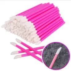 Kit C/ 50 Pincel Aplicador De Gloss Lash Extensão Cílios