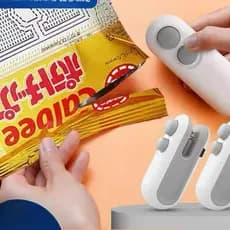 Mini Selador Portátil De Saco 2 Em 1 Magnético De Calor Recarregável