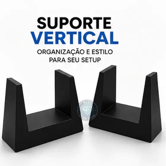 Suporte Vertical Slim Pro Base Apoio Organizador Console