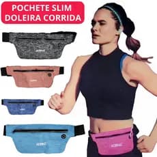 Bolsa Pochete Unissex Esportiva Sem Volume Compacta Leve impermeável porta celular