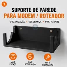 Suporte Parede Para Modem Internet Roteador Organizador