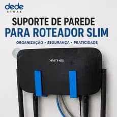 Suporte de Parede para Roteador Slim Organizador