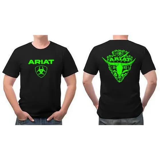 CAMISETA COUNTRY ARIAT VERDE FLORECNTE REF 140..