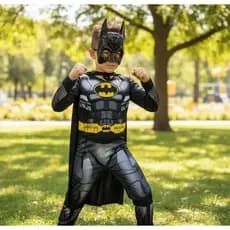 Fantasia Infantil Batman Longa Com Enchimento 3d pronta entrega