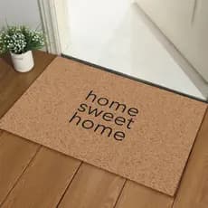 Capacho Tapete 60x40cm  Home Sweet Home Antiderrapante Para Portas de Entrada