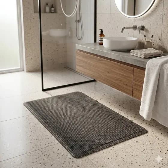 Tapete Antiderrapante Vazado 120 x 80cm Ideal para Piscinas e Banheiros Com Borda Baixa