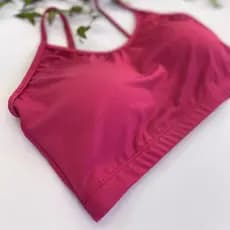 Top Academia Fitness De Alcinha com Bojo Removivel  Caminhada Cropped Feminino