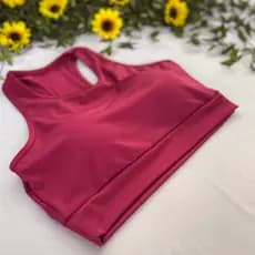Top Nadador Com Bojo Removivel Suplex Academia Fitness Treino Roupas