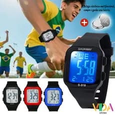 Relógio Masculino Digital À Prova D'Água Cronômetro De Pulso Led Original Militar Esportivo