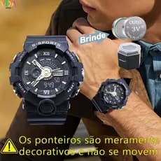 Relógio Masculino A Prova D Água Digital Esportivo Relogios Militar Led Presente Para Homem