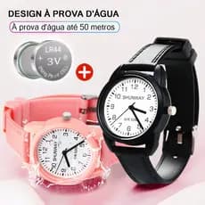 Relógio Feminino De Quartzo Resistente à água Rosa Casual Relógio Esportivo Redondo