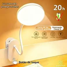 Luminária Sem Fio Portátil 16 Lâmpadas LED Com Exibição Do Relógio Recarregável Usb Grande Abajur Dobrável Para Mesa