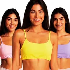 Top Esportivo Feminino com Bojo Poliamida | Top Academia Suporte e Conforto Cropped Fitness Malhar